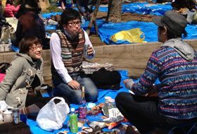 sakura lentebloesem reis Japan tokyo picknick iki Travels