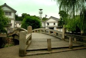 Japanse bouwsteen eilandjes en bruggen per fiets iki Travels reis japan