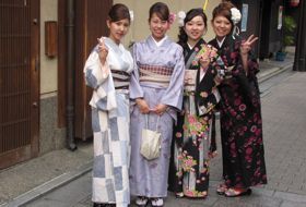 Japan Kyoto kimono dames