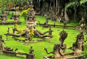 Vietnam Laos en Cambodja reis vientianne iki Travels
