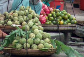 Vietnam fruit op markt