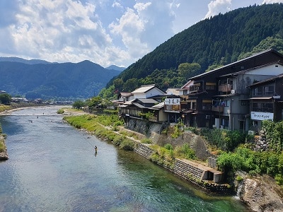 Japan Gujo Hachiman Landschap Rivier