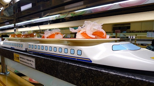 Shinkansen Kaiten Sushi Tokyo iki blog