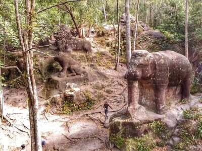 Olifant Beeld Jeep Tour Cambodja