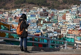 Zuid Korea, Jeju Cheonjiyeon Waterfall