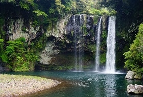 Zuid Korea, Jeju Cheonjiyeon Waterfall