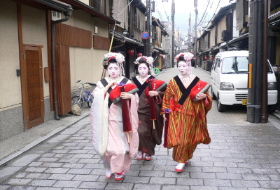 Geisha in Gion Kyoto Japan