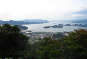 Shimanami Kaido fietstocht uitzicht