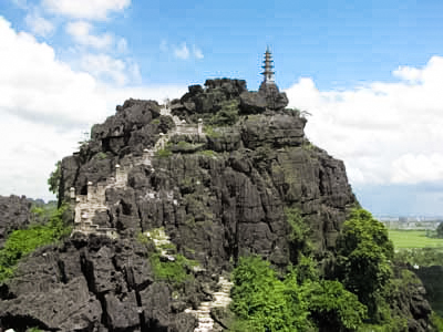 Vietnam Ninh Binh Tempel Op Berg