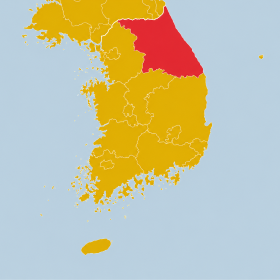 Iki Travels Landkaart Gangwon Do