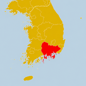 Iki Travels Landkaart Gyeongsangnam Do